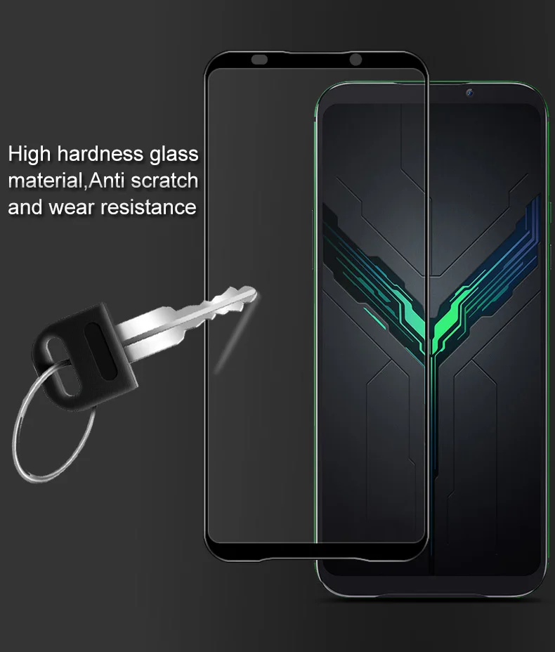 Imak Pro+ полный Экран панели Клей закаленное Стекло для BlackShark 2 Черная Акула 2 Олеофобное 2.5D