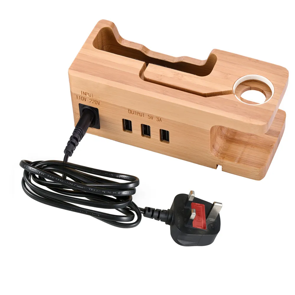 Colohas 3 порта 5 в 3A USB HUB Bamboo Wood зарядная станция для планшета EU/US/UK Plug|usb hub|hub usb portshub port