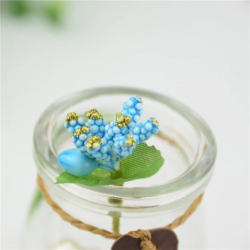 120 шт./лот ПЭ тутовое стемен вечерние Искусственные цветы проволока DIY ВЕНОК