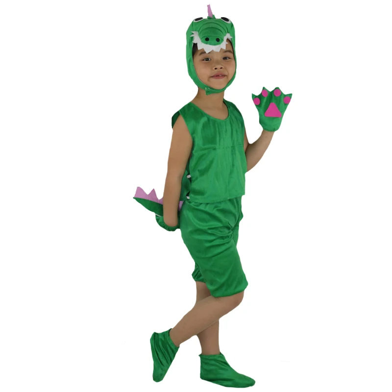 Kids Children Short Sleeved Animal Crocodile Costume Boys Girls Cosplay Clostumes Birthday Party Dress Purim Halloween|crocodile costume|costume