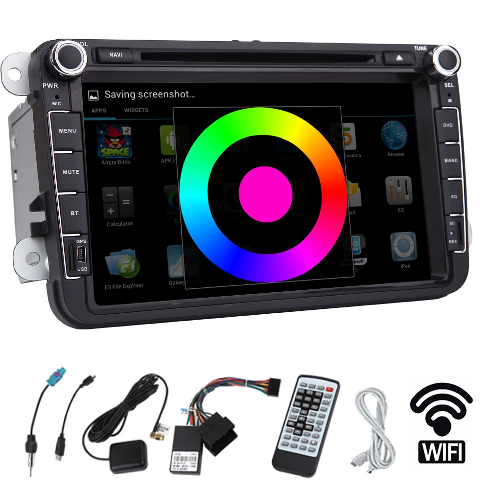 Android 5 1 стерео EQ Зеркало Link суб сенсорный экран с USB OBD2 CanBus RDS Авто Логотип DVD Радио
