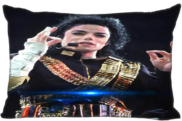 Rectangle Pillowcase Пользовательские Майкл Подушка Майкл Джексон Чехлы прямоугольные наволочки молния 35x45 см(одна сторона печати) 180516-sina-17 - Цвет: Rectangle Pillowcase