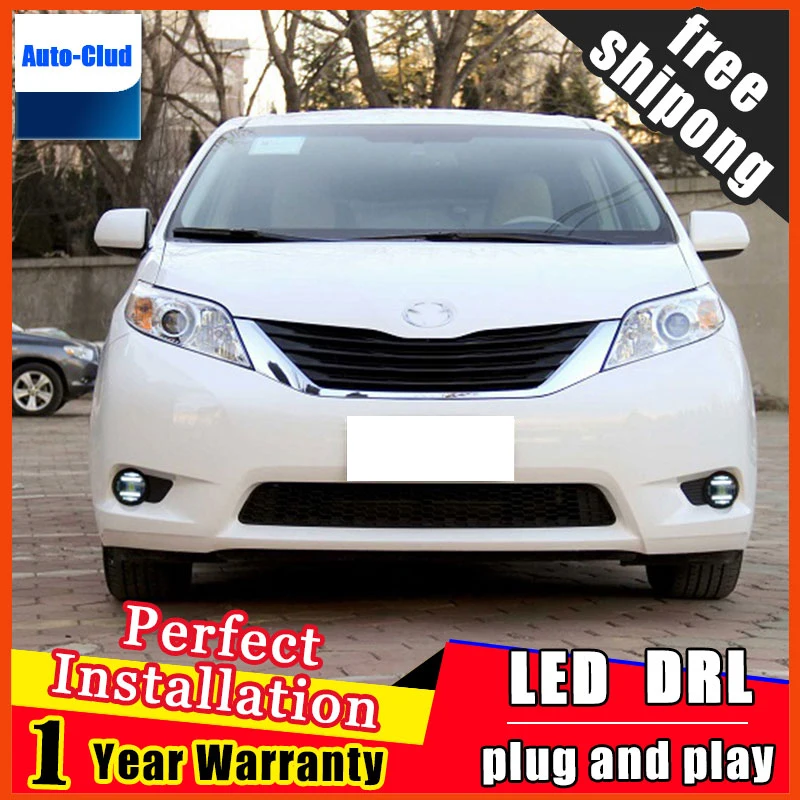 Автомобильные светодиодные противотуманные фары для Toyota Previa 2010 с объективом и LED