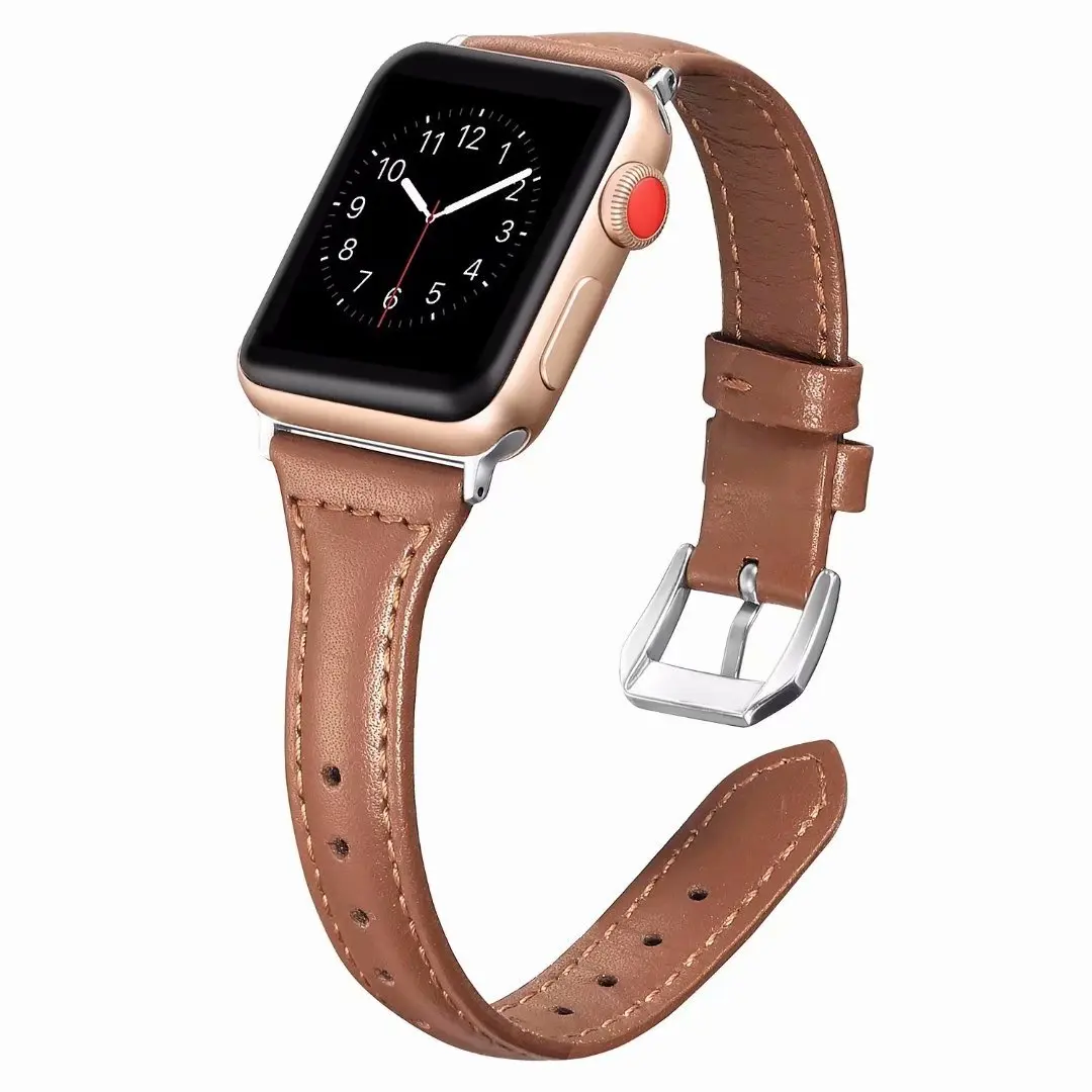 Браслет на запястье для Apple Watch, кожаный ремешок, 42 мм, 38 мм, 40 мм, 44 мм, браслет для iWatch, ремешок серии 5, 4, 3, 2, 1
