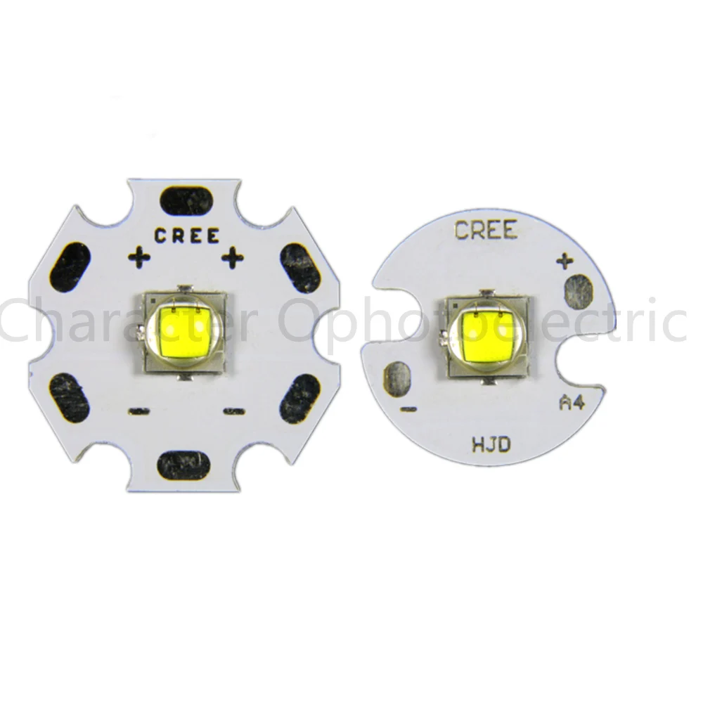 10 шт. Вт CREE XM L2 XML2 теплый белый 3000k ~ 3500k холодный 6000k 6500k светодиодная лампа чип + 20 мм