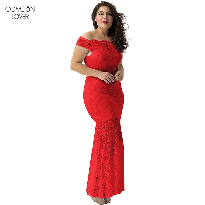 Comeonlover большой Размеры белый Кружево платье Vetement Femme 2018 туника с вышивкой VY1073