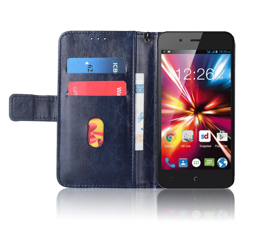 Кожаный чехол книжка для Micromax Canvas Spark Q380 чехлы с цветочным принтом 100% специальный