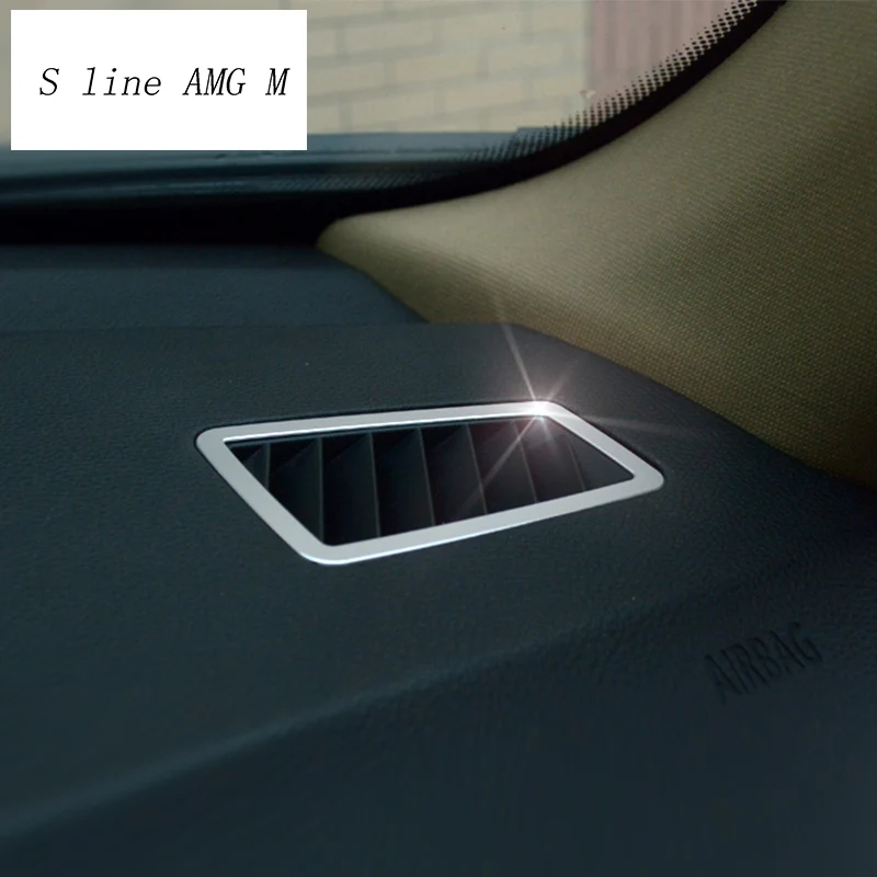 

For bmw e90 e92 Car styling AC Outlet Trim Refit Air Outlet Frame Decoration Stickers Covers 3 series 2005-2012 auto Accessories