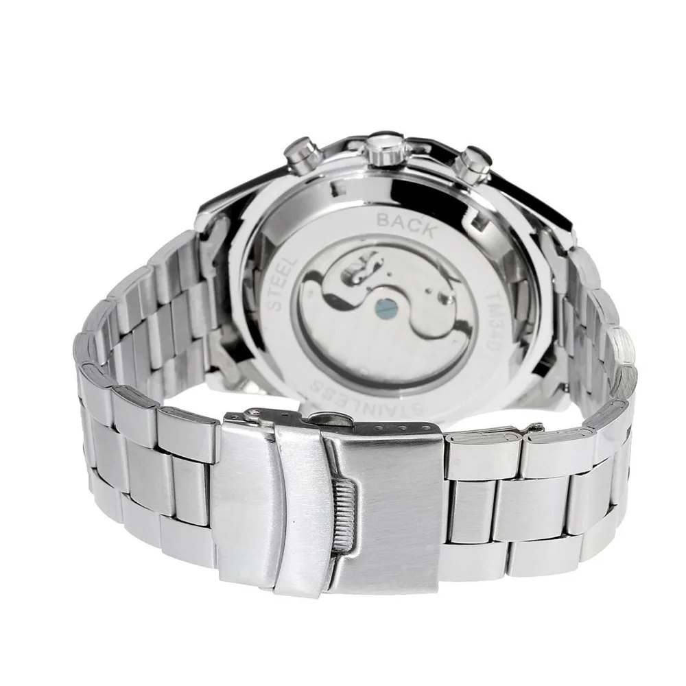 Часы наручные FORSINING Мужские автоматические часы скелетоны в стиле милитари