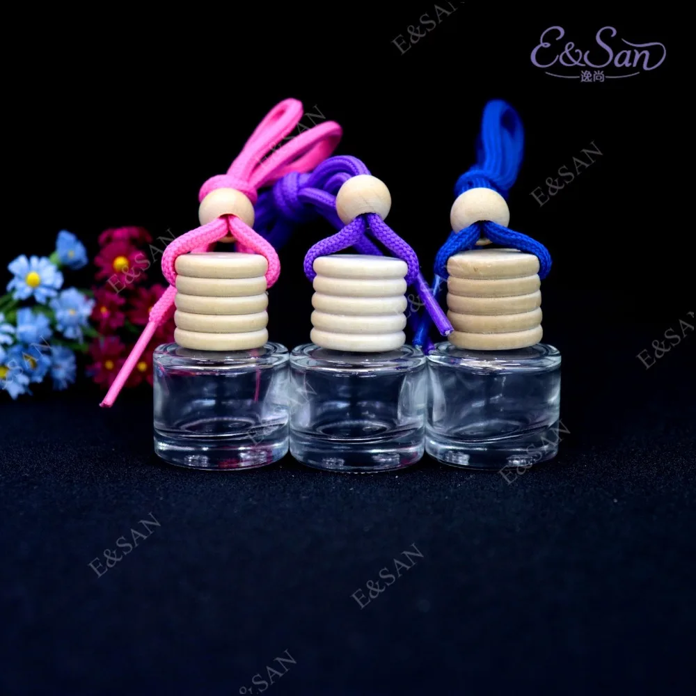 FM230 5ML круглая стеклянная прозрачная бутылка Автомобильная подвесная Косметика