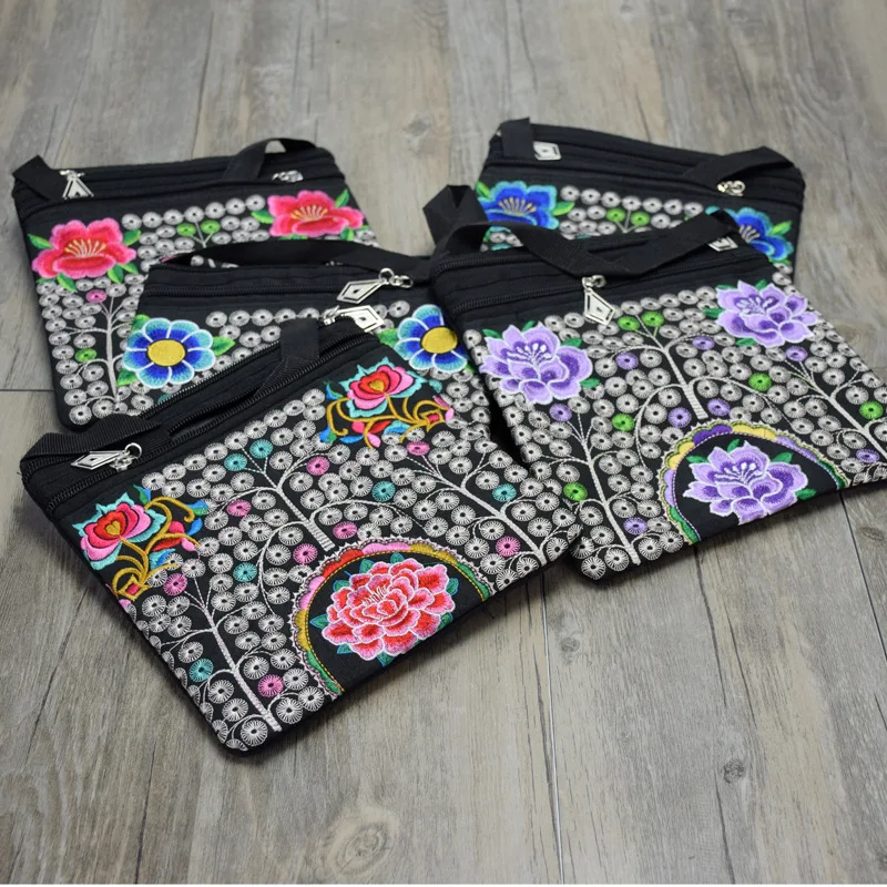 2018 национальные вышитые маленькие сумки винтажные женские с вышивкой на одно