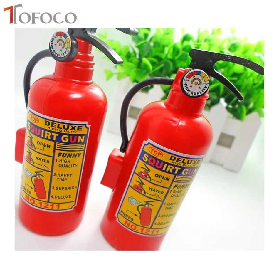 TOFOCO Новинка Забавный дизайн Огнетушитель Форма Водяной пистолет гайки и