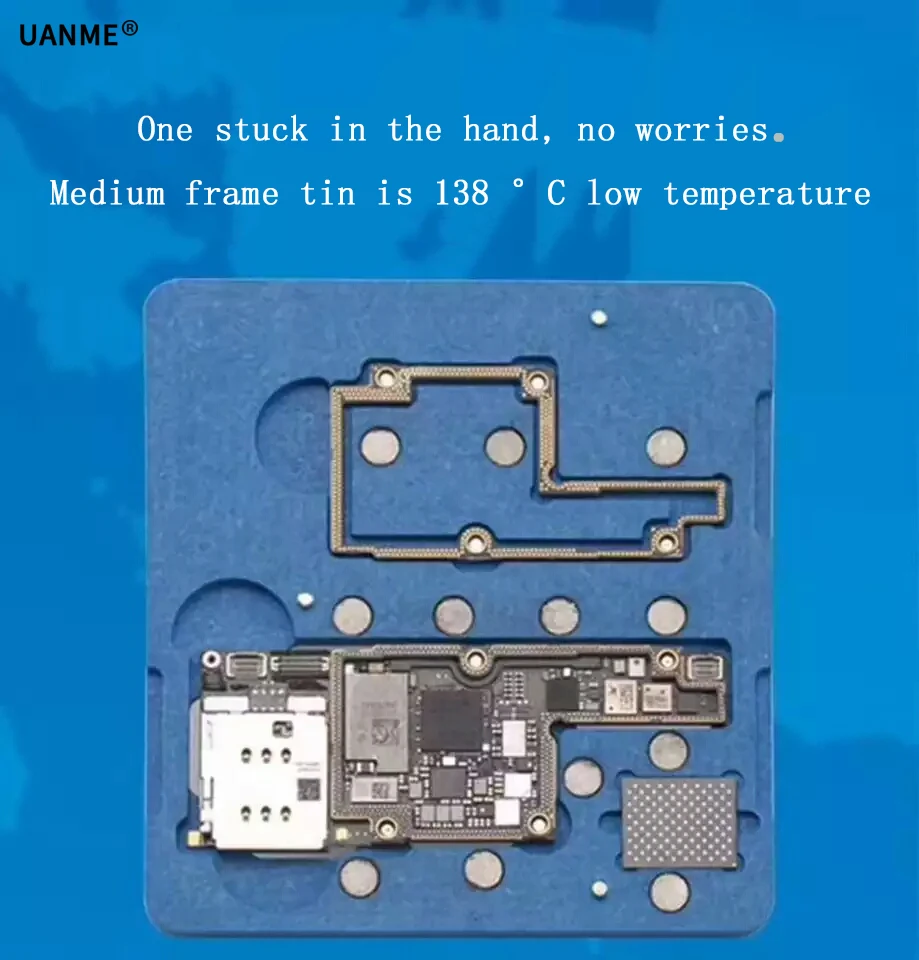 UANME для iphone X средний слой расположение фиксированное Крепление Оловянная платформа с низкой температурой паяльная паста завод Олово