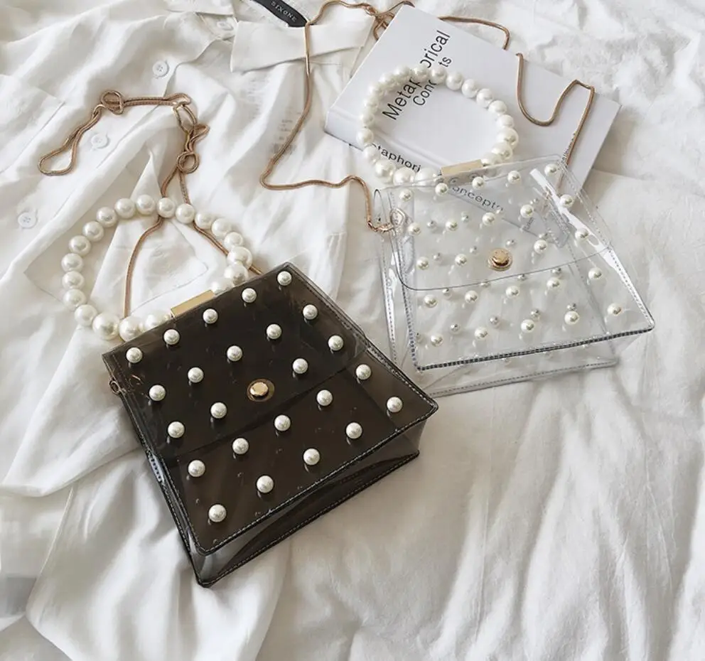 Прозрачная гелевая сумка Лето 2019 г. Новые Модные качество ПВХ женская