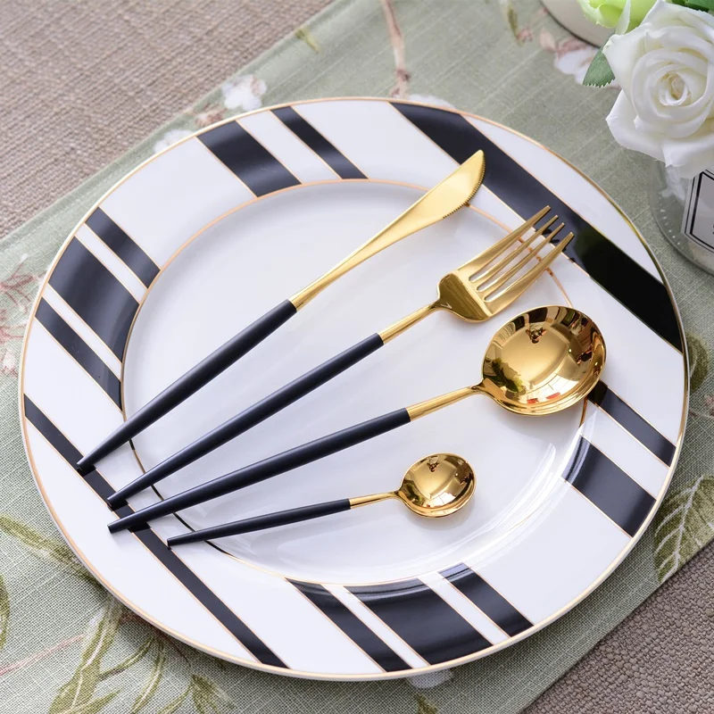 Набор столовых приборов из нержавеющей стали 4 шт.|Столовые сервизы| |