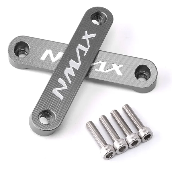 Аксессуары для мотоциклов CNC алюминиевый сплав Передняя ось Coper пластина декоративная крышка для Yamaha Nmax 155 - Цвет: Серый