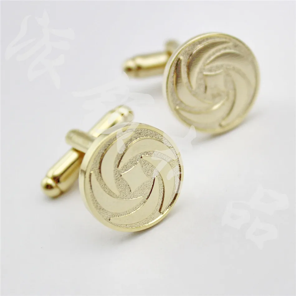 Круглые золотые запонки с высокой полировкой | Дом и сад