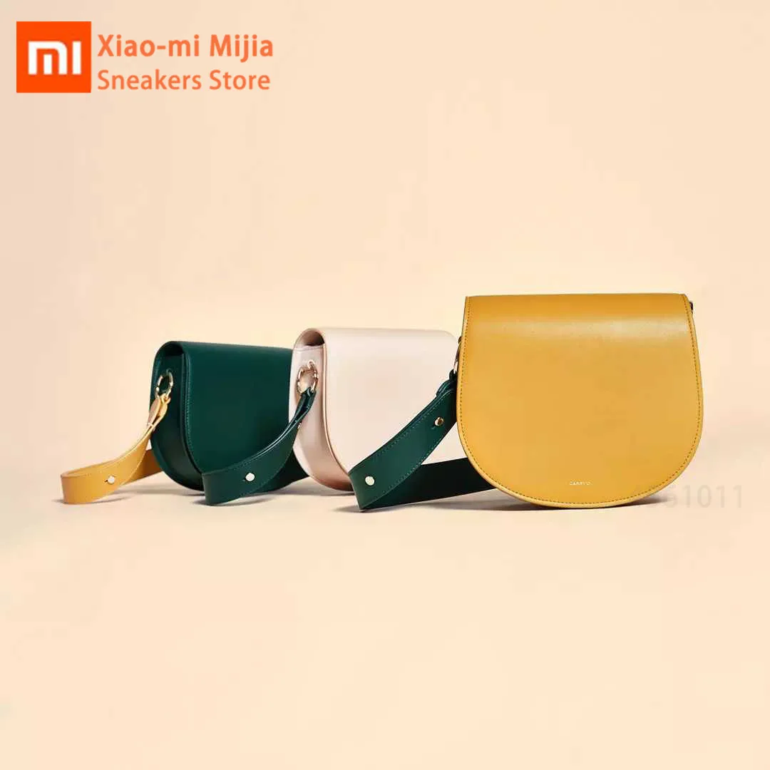 Xiaomi Mijia последняя Элегантная Модная седельная сумка CARRY'O женская сумка на плечо оригинальная кожаная сумка маленькая сумка через плечо