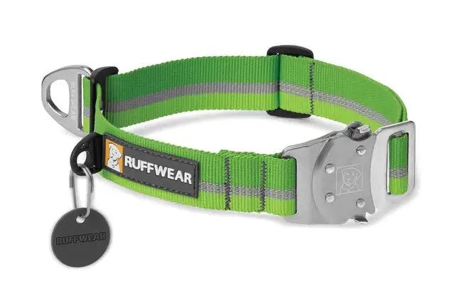 RUFFWEAR-топ веревка сильный, антибликовое покрытие, балластом ошейник для собак - Цвет: MEADOW GREEN