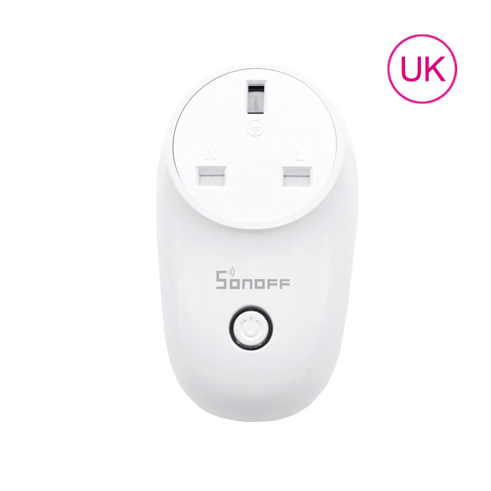 Умная розетка Sonoff S26 с Wi-Fi Беспроводная выключатель для умного дома работает Alexa