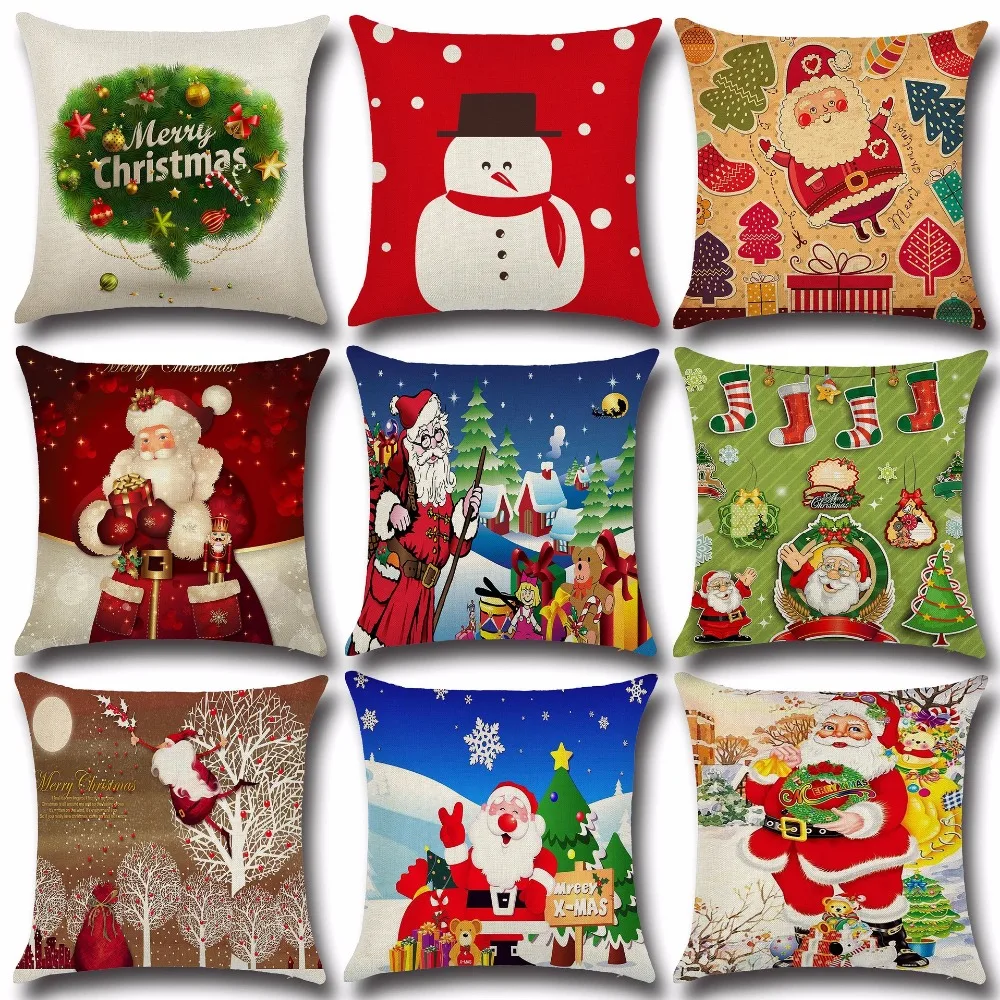 45x45 см с Рождеством Христовым Home Decor Чехлы Рождество Наволочка подарки дерево