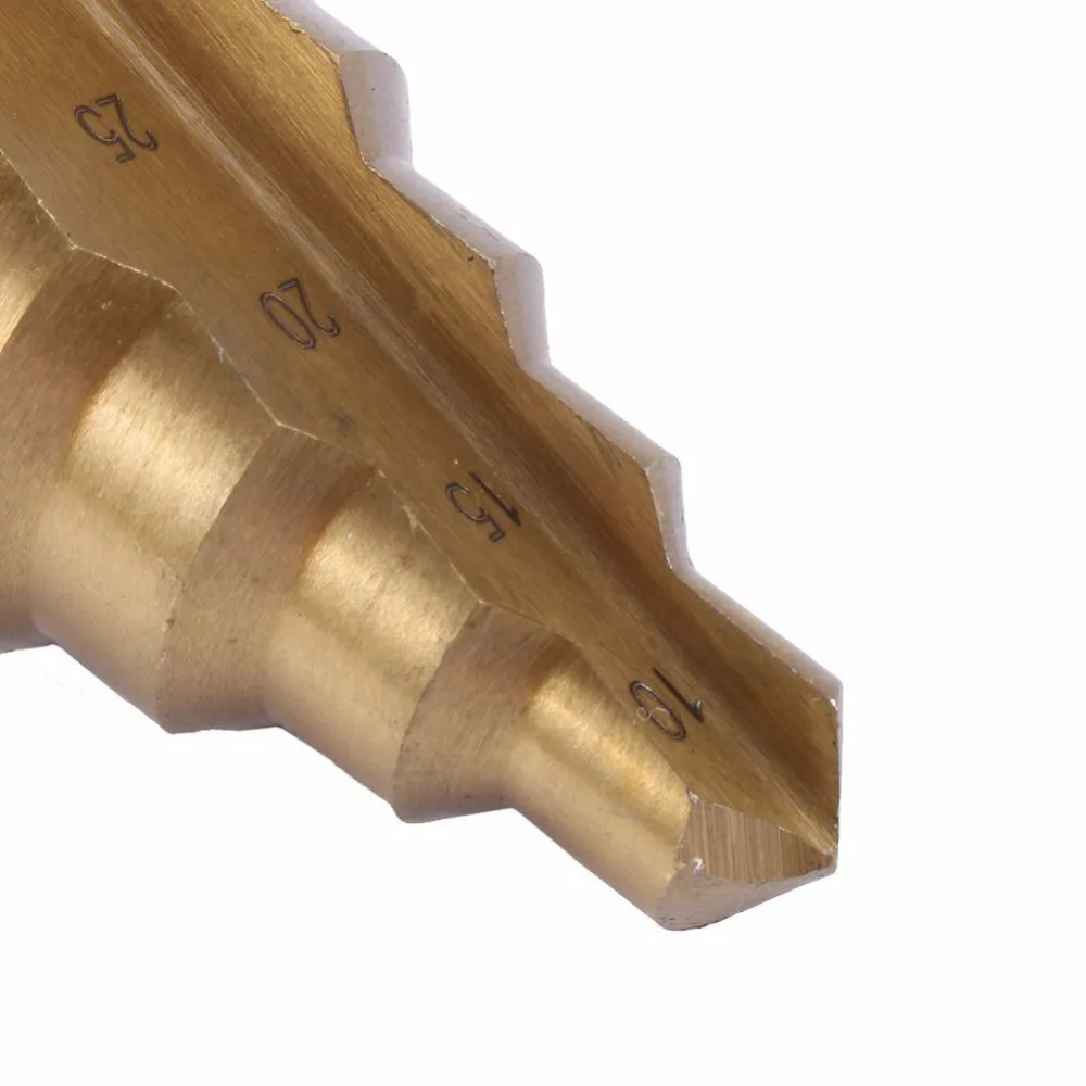 

10-45mm Metric HSS Titanium High Speed steel Step Drill Bit Set unibit for wood metal steel hole drilling tool