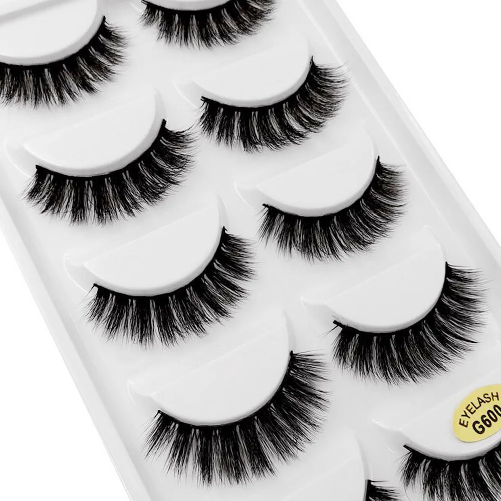 Dighealth 3D Mink Synthetic Hair False Eyelashes Natural/Thick/Winged Long Eye Lashes Wispy Makeup Beauty EyeLashs Extension | Красота и