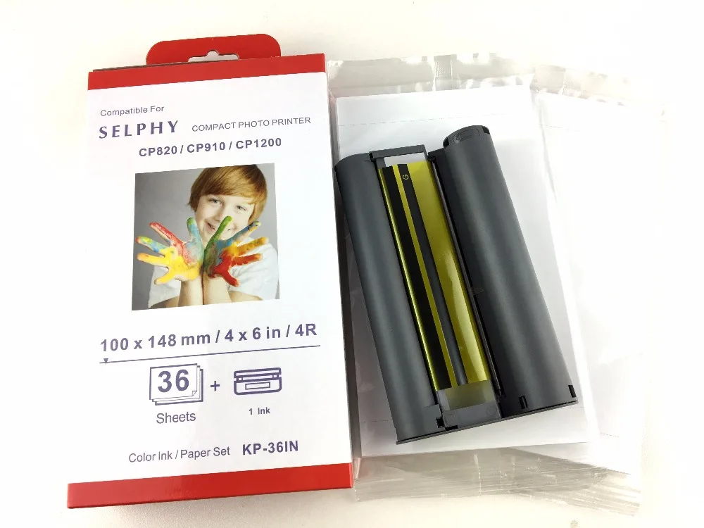 Совместимая Цветовая бумага для чернил подходит принтера Selphy CP800 CP810 CP820 CP900 CP910