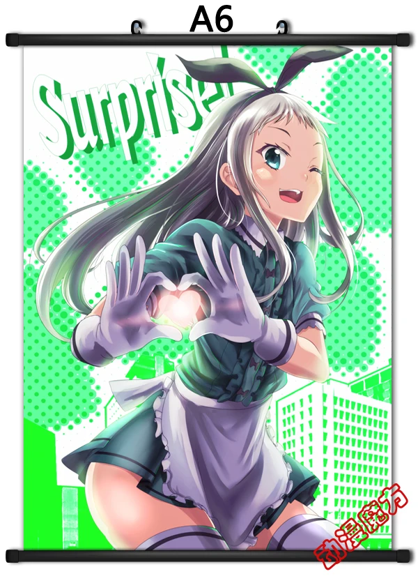 Японский аниме смесь S Maika Sakuranomiya & Kaho Hinata Mafuyu Hoshikawa домашний Декор стены прокрутки