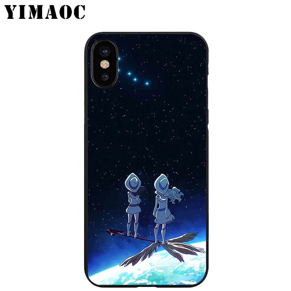YIMAOC Little Witch аниме Мягкий ТПУ Черный силиконовый чехол для iPhone X или 10 8 7 6 6S Plus 5 5S SE Xr
