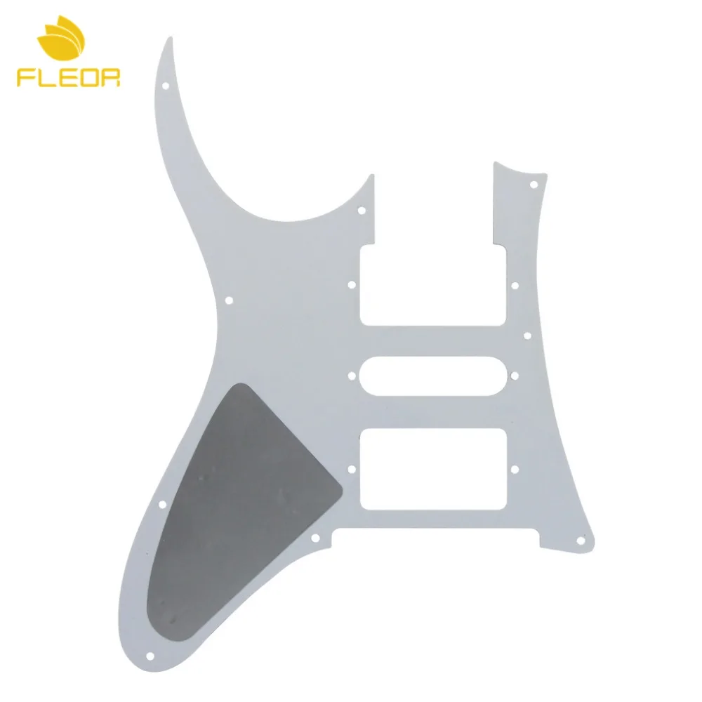 FLEOR 9 отверстий для электрогитары Pickguard Pick Guard HSH w/Винты RG 7V Style Guitar белый 3 слоя|guitar