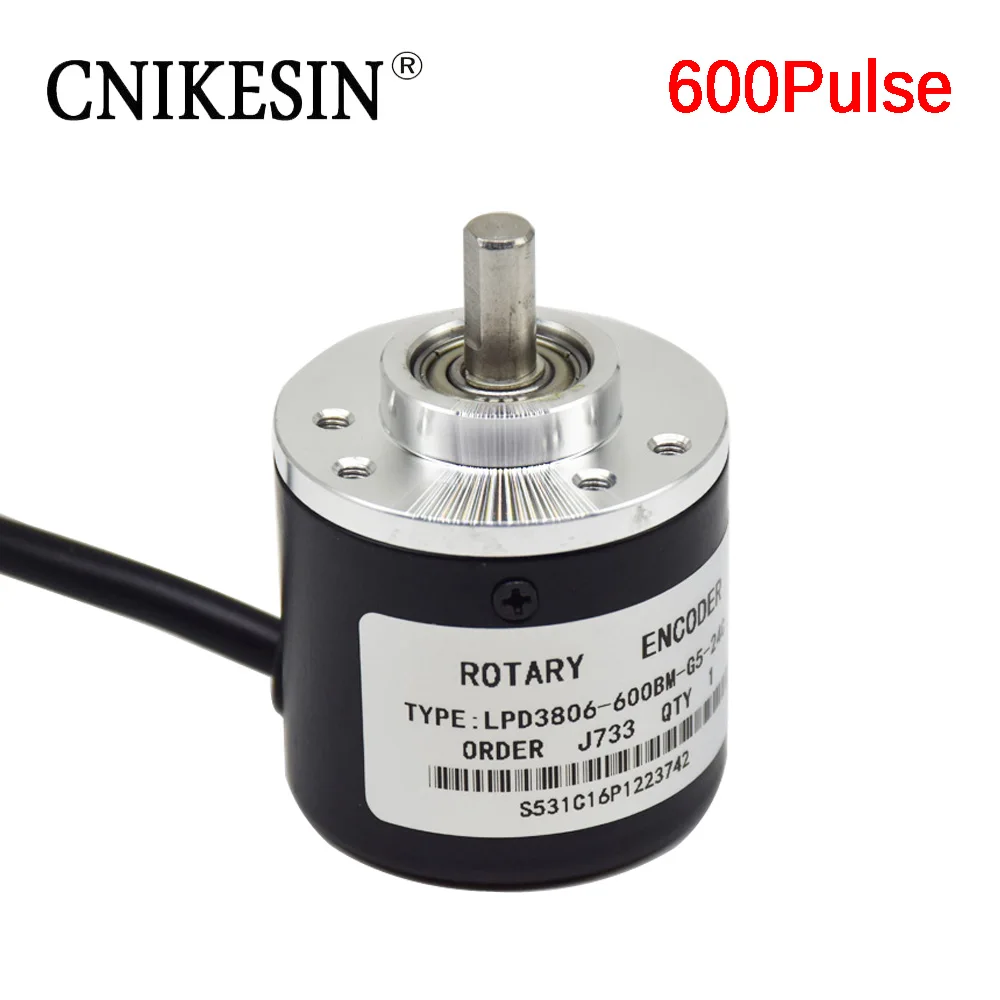 CNIKESIN 600 импульсный инкрементный фотоэлектрический Поворотный энкодер 5 24V муфта 6