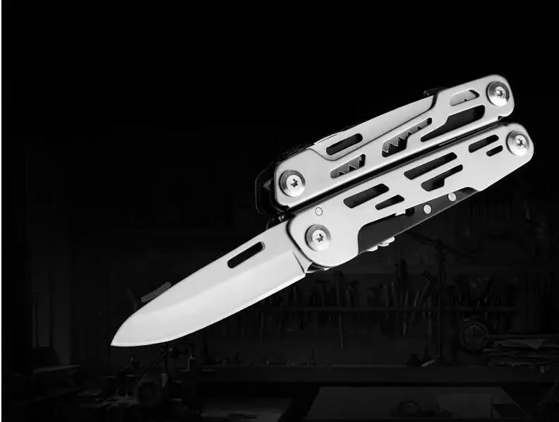 Multi tool combination Camping Tools set Folding knife Pliers,Scissors Screwdriver bits Fishing Blade Multi functional Pliers