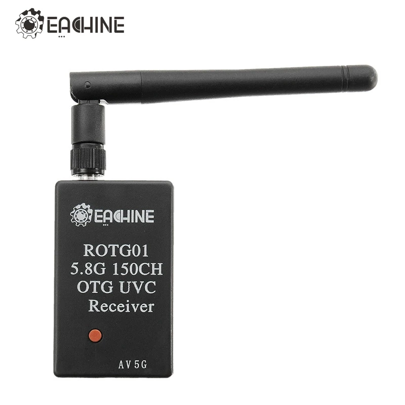 Eachine ROTG01 UVC OTG 5 8G 150CH полный канальный FPV приемник Белый Черный для Android мобильного