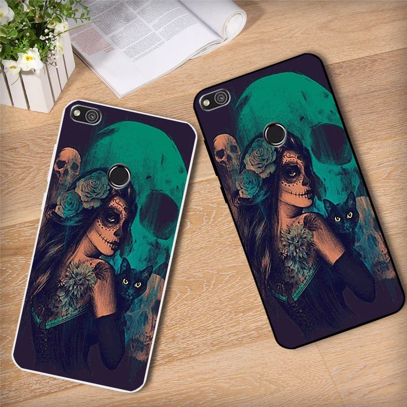 for Huawei P8 Lite 2017 Letters Phone Case 5.2&quot Honor8 Clear Silicon Shell P9Lite Soft TPU Protector Capa |