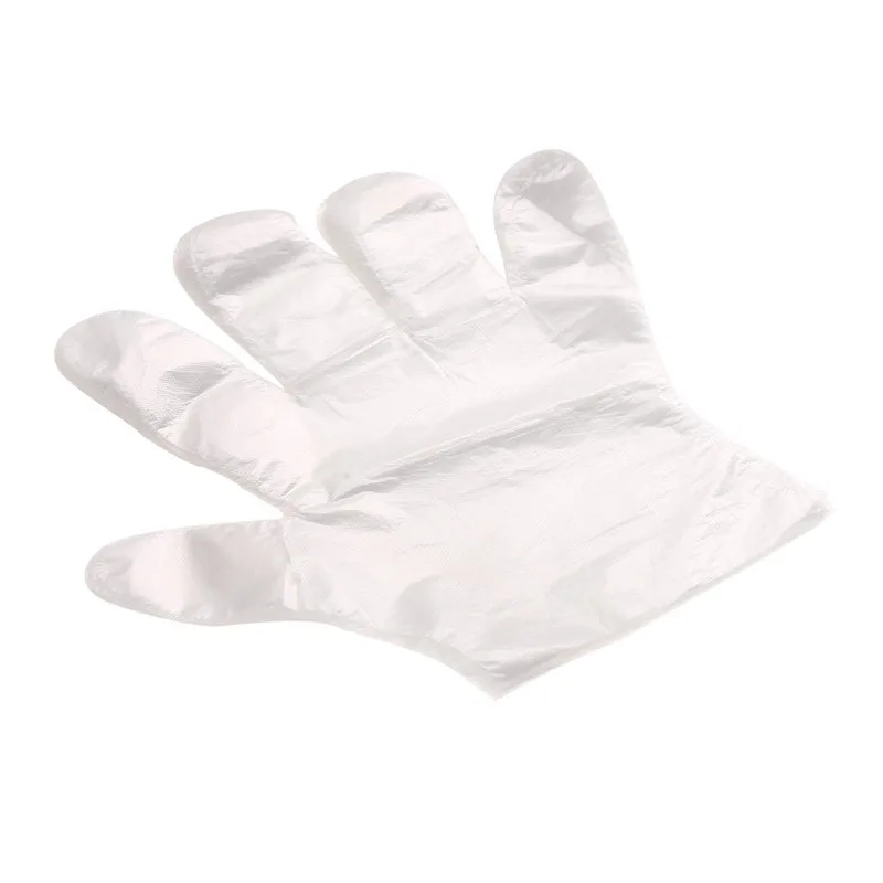 

100pcs Eco-friendly Disposable Plastic Gloves for Restaurant Hotel Handling Raw Chicken