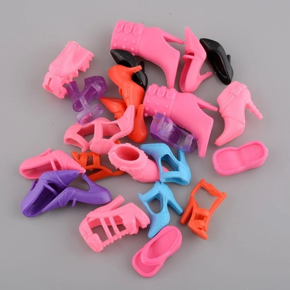 Кукольная обувь 12 пар/лот модная случайного цвета для кукол разных стилей