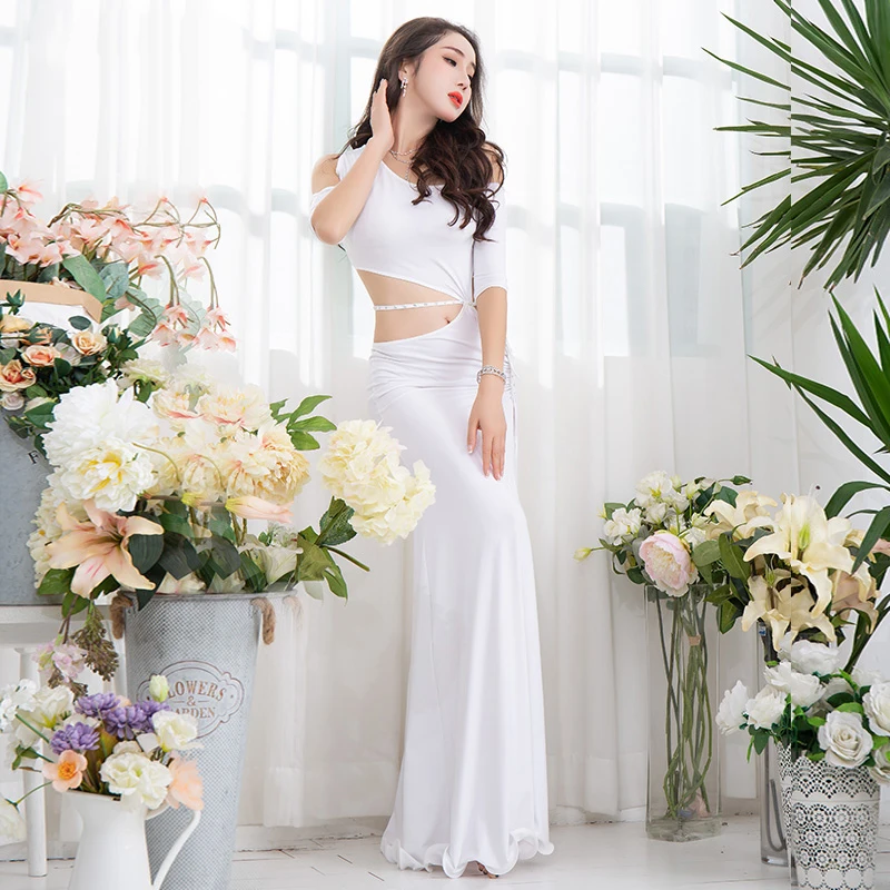 

Sexy Costume Danse Orientale Professionnel Bellydance Wear Practice Lesson Dancing Clothes For Women Belly Dancer