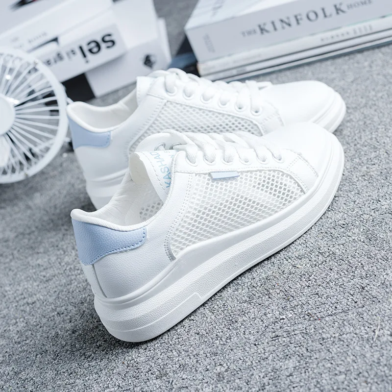 Красовки белые кроссовки Женская летняя обувь 2019 Новая повседневная Прямая