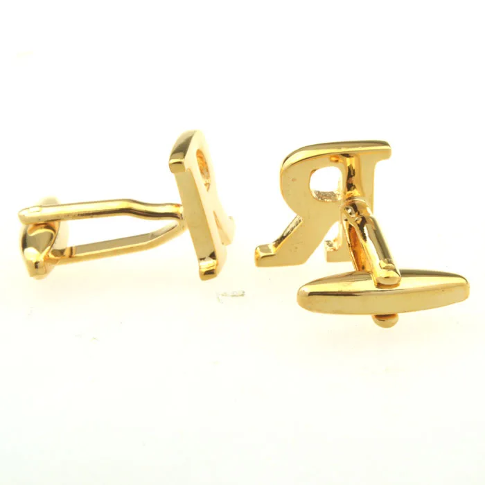 Letter R cufflinks Men's shirt cuff link wedding gift | Украшения и аксессуары