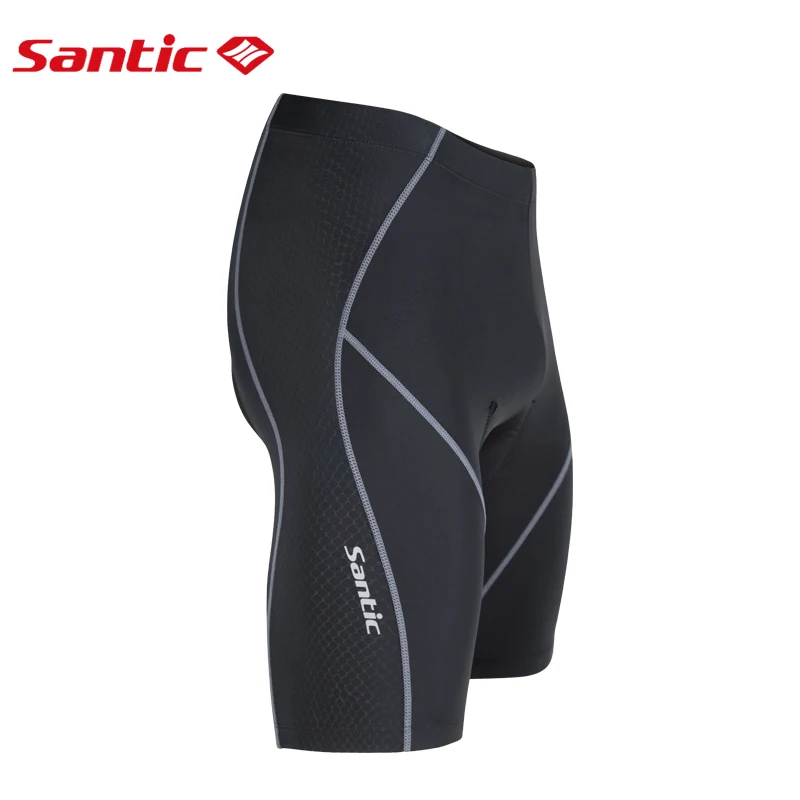Мужские велосипедные шорты Santic с подкладкой Coolmax 4D Pad, противоударные шорты SANTIC R-FEEL, не скатываются, одежда для велоспорта, шорты MC05032
