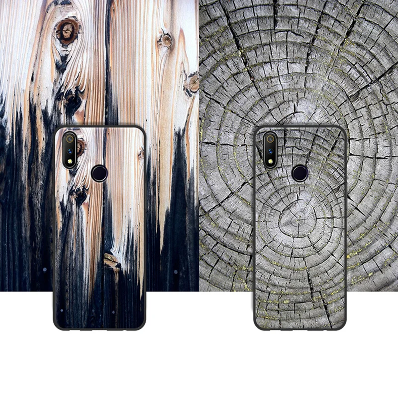 Для OPPO Realme 3 pro силиконовый бампер Real me 3 pro 3pro чехол мягкий TPU дерево камень Стиль задняя крышка Realme 3 pro чехол для телефона s