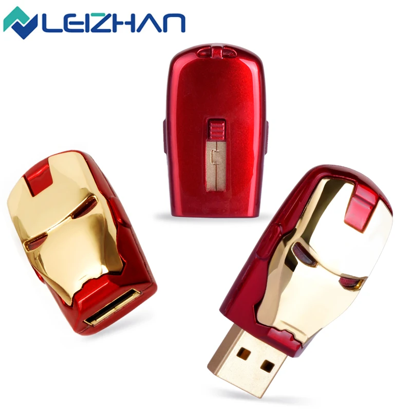 LEIZHAN Железный человек USB флеш накопитель 2 0 32 ГБ 16 8 4 карты памяти компьютера