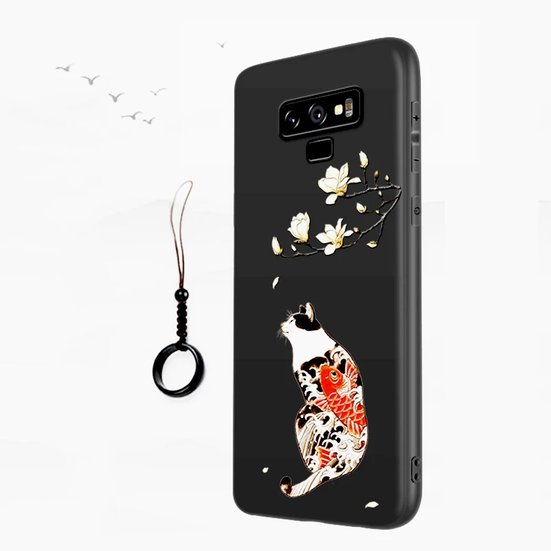 Для Samsung Galaxy Note 9 чехол 6 4 '✽ рельефная Матовая Мягкая задняя крышка LICOERS