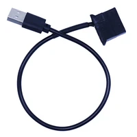 1pc usb to 4 pin molex fan power cable computer case adapter cord 4pin female to 5v usb male usb adapter cable