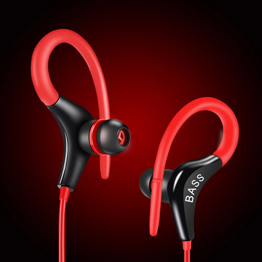 Gsdun бренд Наушники Спорт наушников Корпус гарнитура Шум изоляции HD Hi-Fi Бег