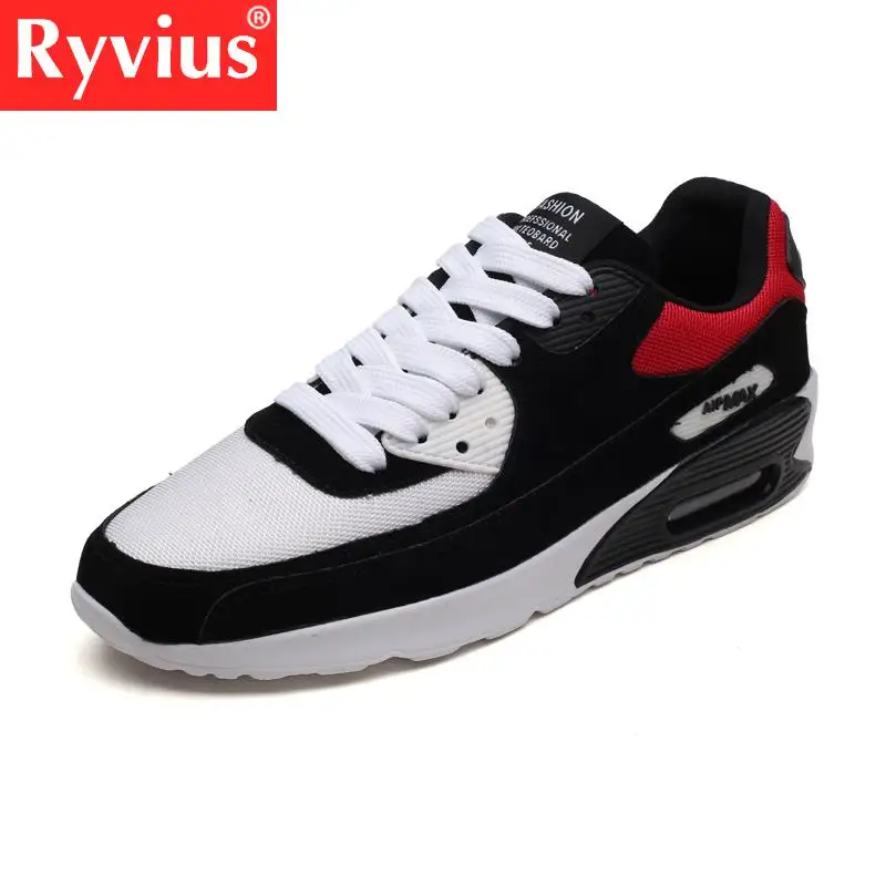 Беговые кроссовки большого размера для взрослых Ryvius Brand 2018 с новой воздушной подушкой для комфорта и дышащей ремешком.