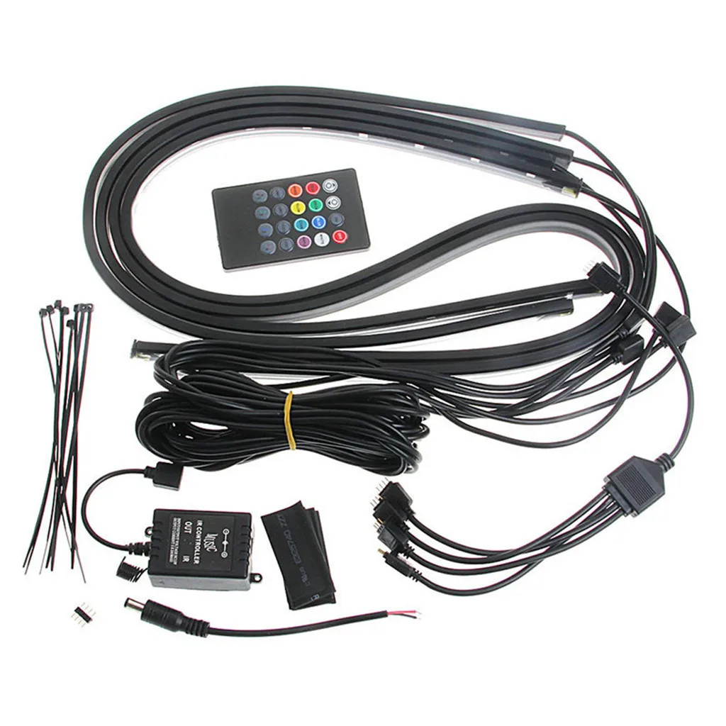 4x автомобильный гибкий светодиодный светильник/пульт дистанционного управления