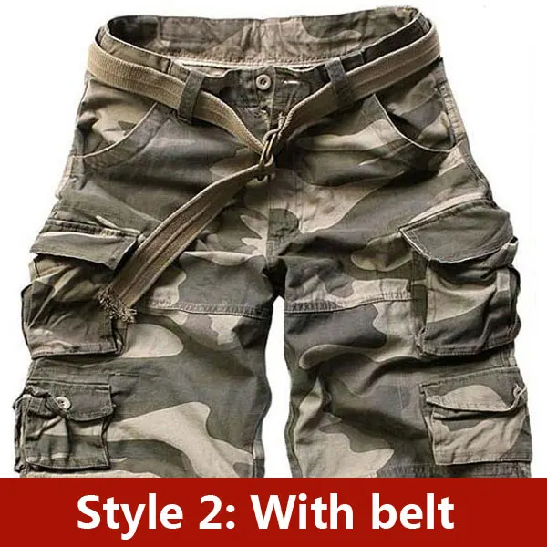 2 Deep Camouflage Лето Новое поступление мужские шорты Карго, хлопковые короткие штаны дизайнерские камуфляжные брюки 11 цветов Размер S M L XL XXL XXXL C888 - Цвет: 2 Deep Camouflage