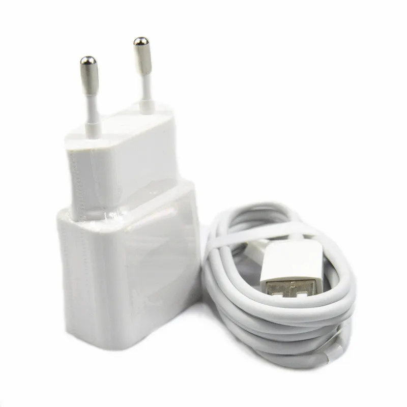 Оригинальный 5 В 1A Путешествия ЕС USB Зарядное устройство адаптер + 2A Micro кабель для